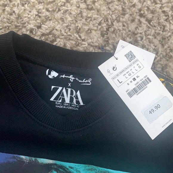 Zara X Andy Warhol sweatshirt. Size L. - Picture 3 of 4